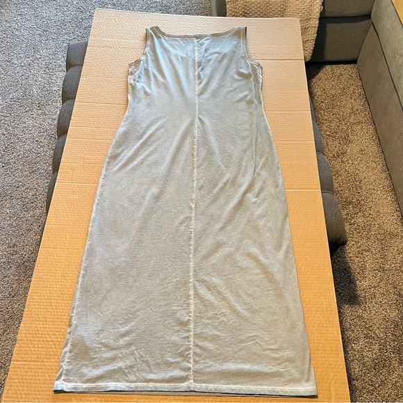 Peruvian Connection Vintage Wash Pima Cotton Tank Maxi Dress Grey size L - Picture 6 of 13
